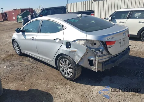 2012 Hyundai Elantra Gls from USA, damaged, VIN KMHDH4AE9CU423888
